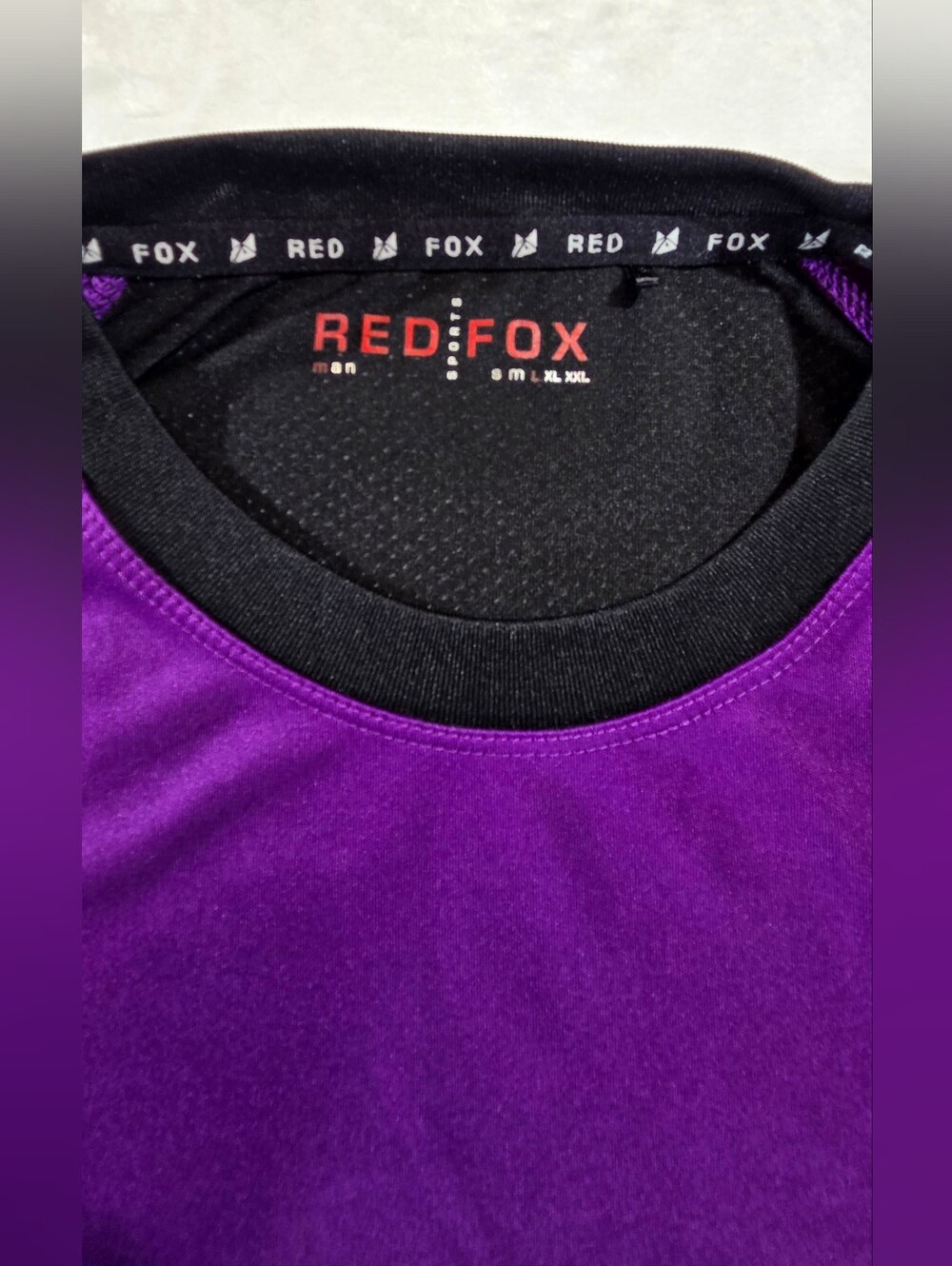 Mens Purple Crew Neck Top